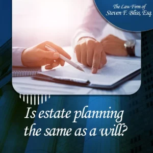 Is estate planning the same as a will?